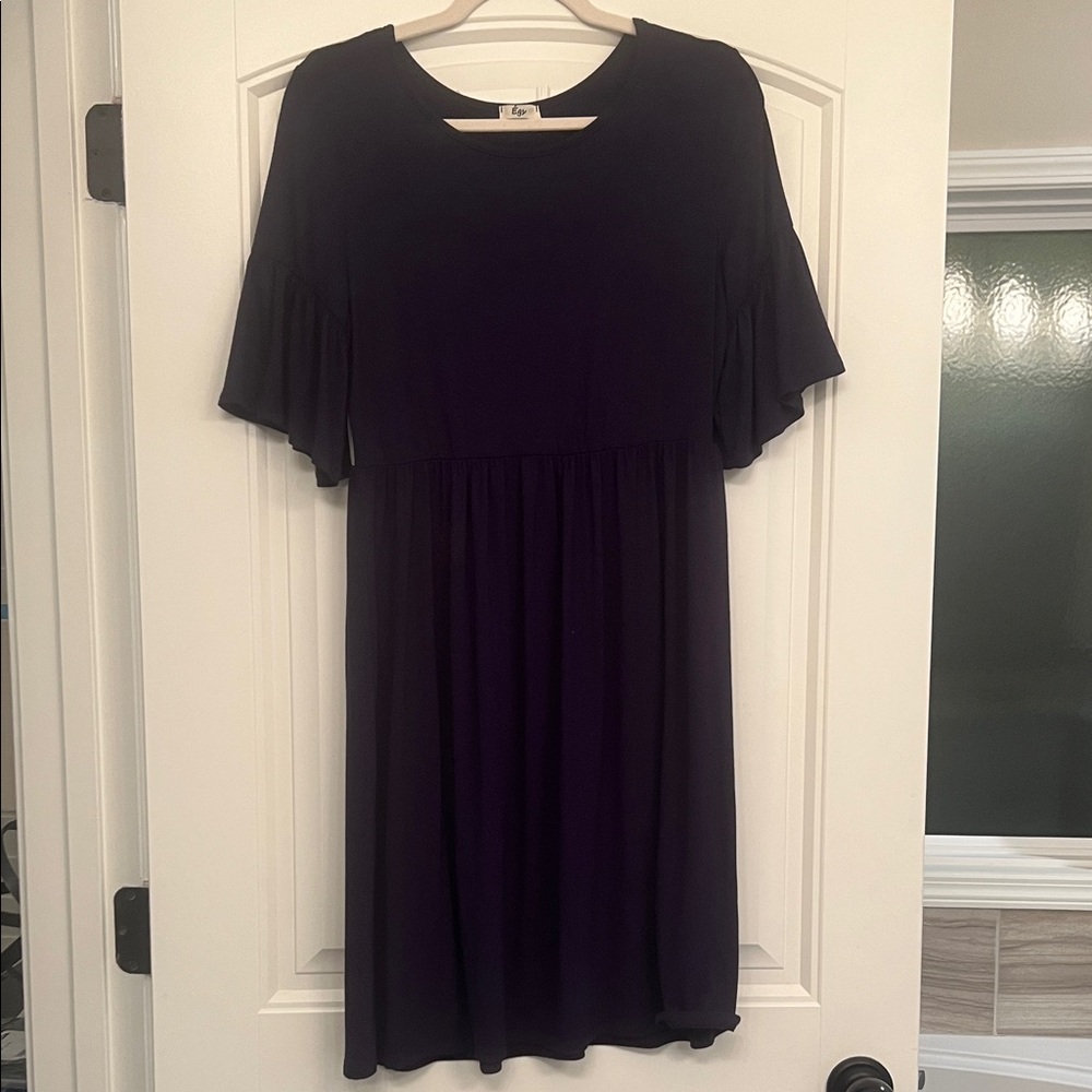 Egy Women’s Large Casual Navy Blue Dress
